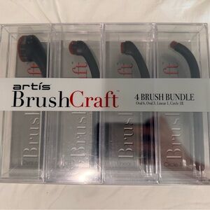 BRAND NEW SEALED - Artis BrushCraft 4-Brush Bundle in Black with Brown Bristles